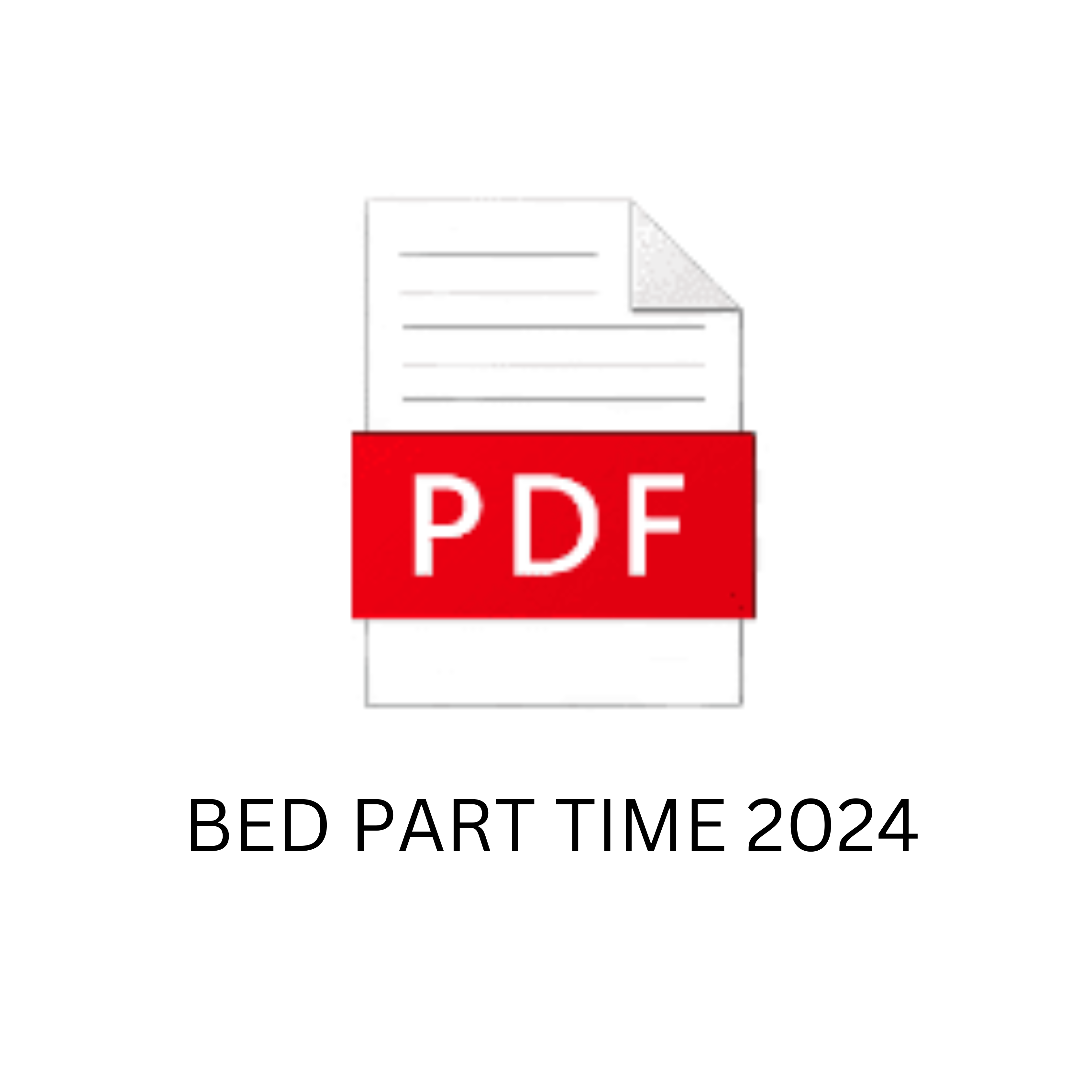 BED Part-Time 2024